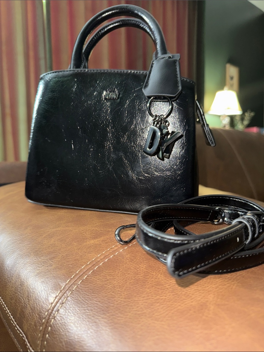 Dkny small leather crossbody purse